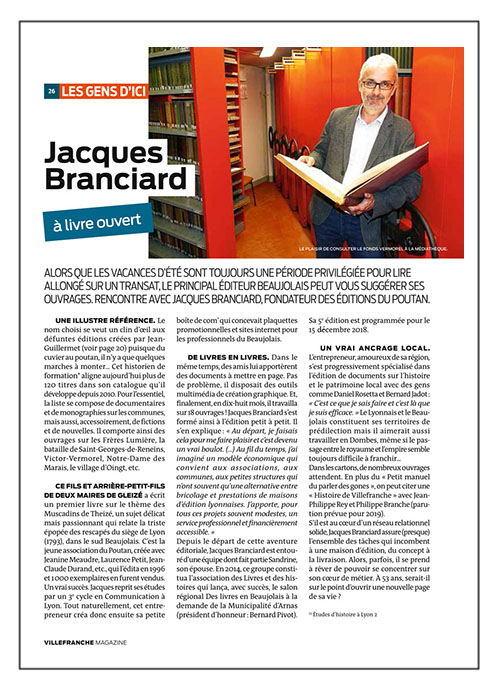 jacques branciard a livre ouvert villefranche magazine 124
