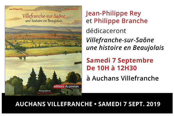 7 sept. – Auchans – Dédicace de Villefranche-sur-Saône – une histoire en Beaujolais!