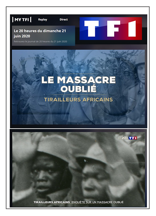 Tirailleurs africains : le massacre oublié à Chasselay - TF1 - 21/06/20
