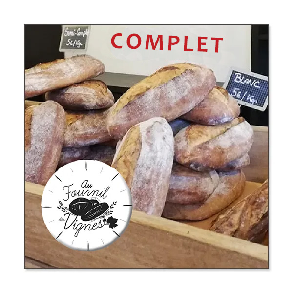 Pain complet 1kg – Au fournil du Cuvier 5,00€