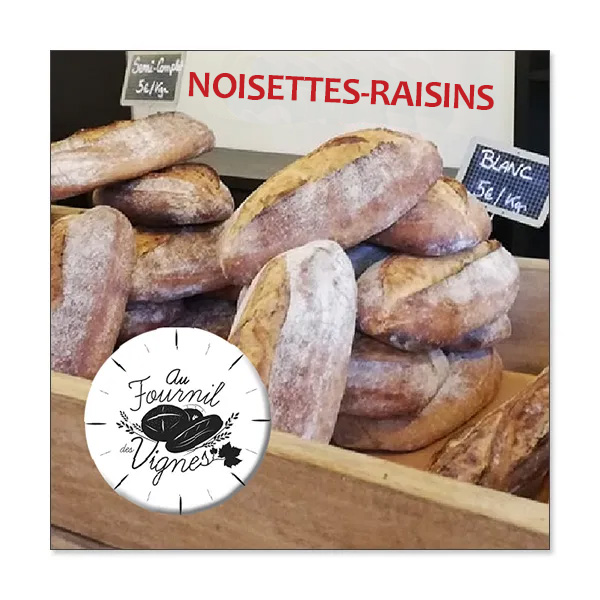 Noisettes - raisins - 1 kg- Au fournil du Cuvier