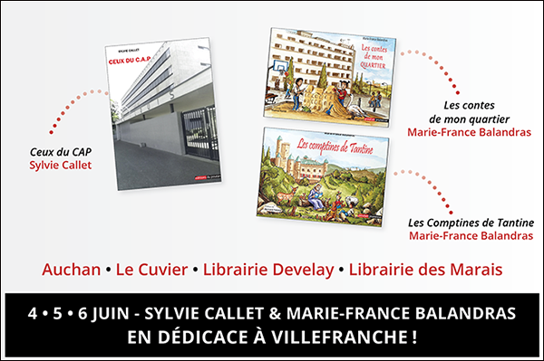 Sylvie Callet et Marie-France Balandras en dédicace à Villefranche ce Week-End !