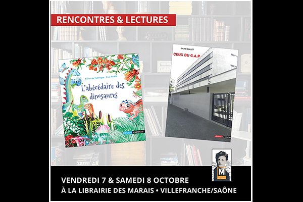 7 et 8 octobre, rencontres et lectures à La Librairie des Marais