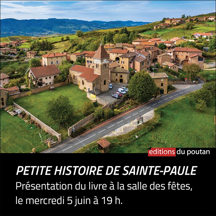 5 juin 2024 - Présentation du livre Petite histoire de Sainte-Paule à la salle des fêtes