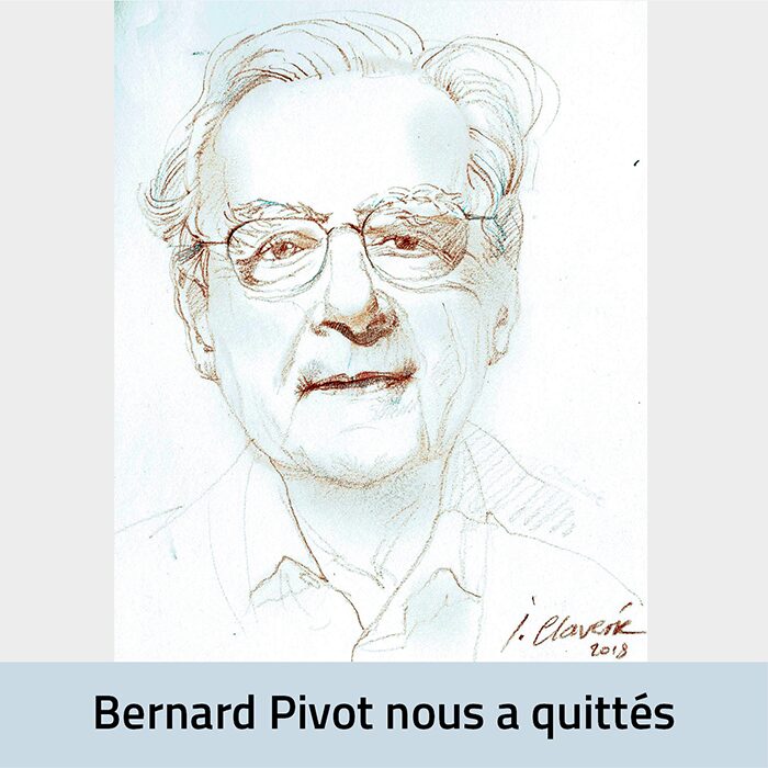 Bernard Pivot nous a quittés - Dessin de Jean Claverie